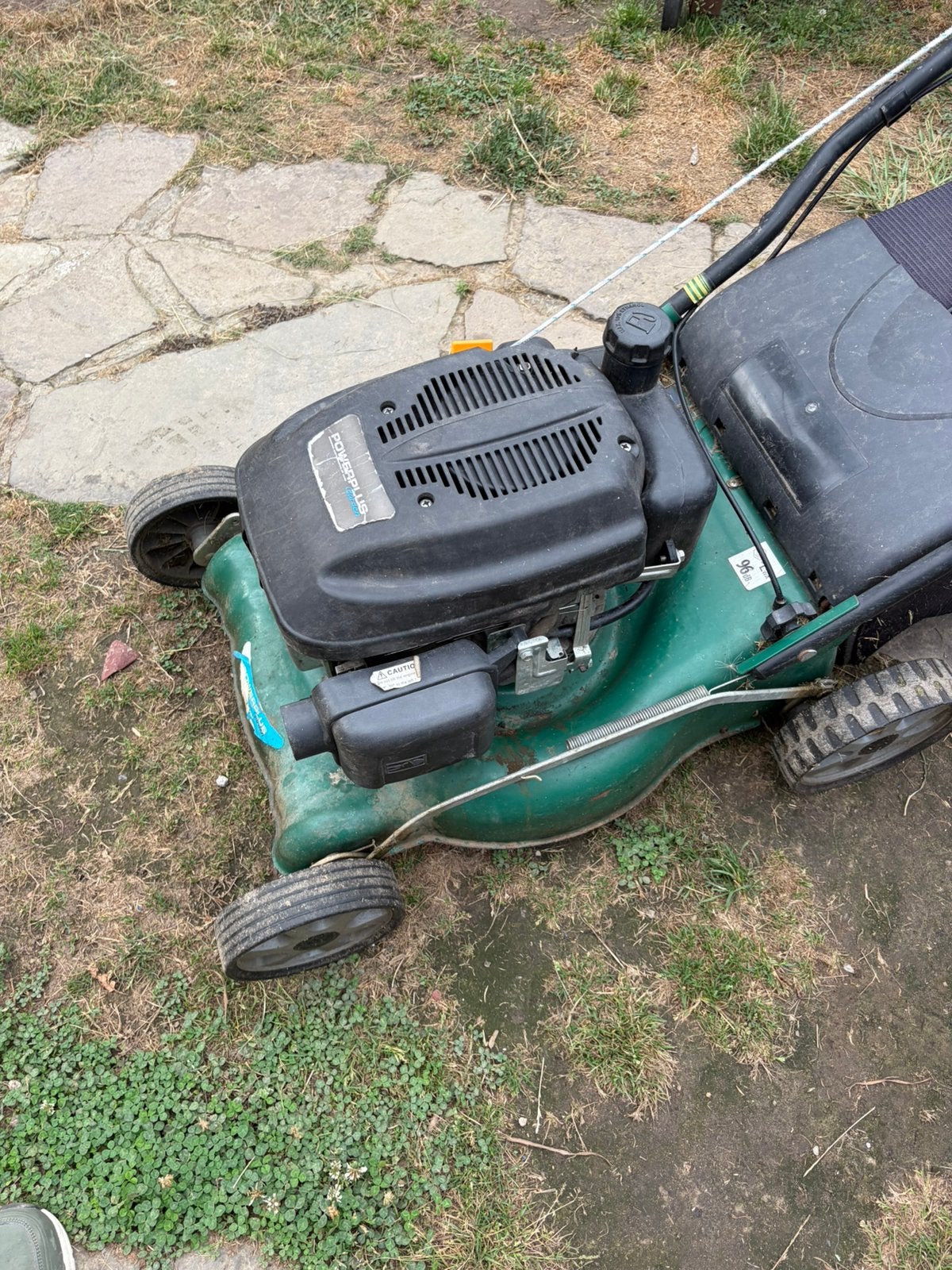 Powerplus 46 cm, Jardin & Terrasse, Tondeuses à gazon, Enlèvement, Utilisé