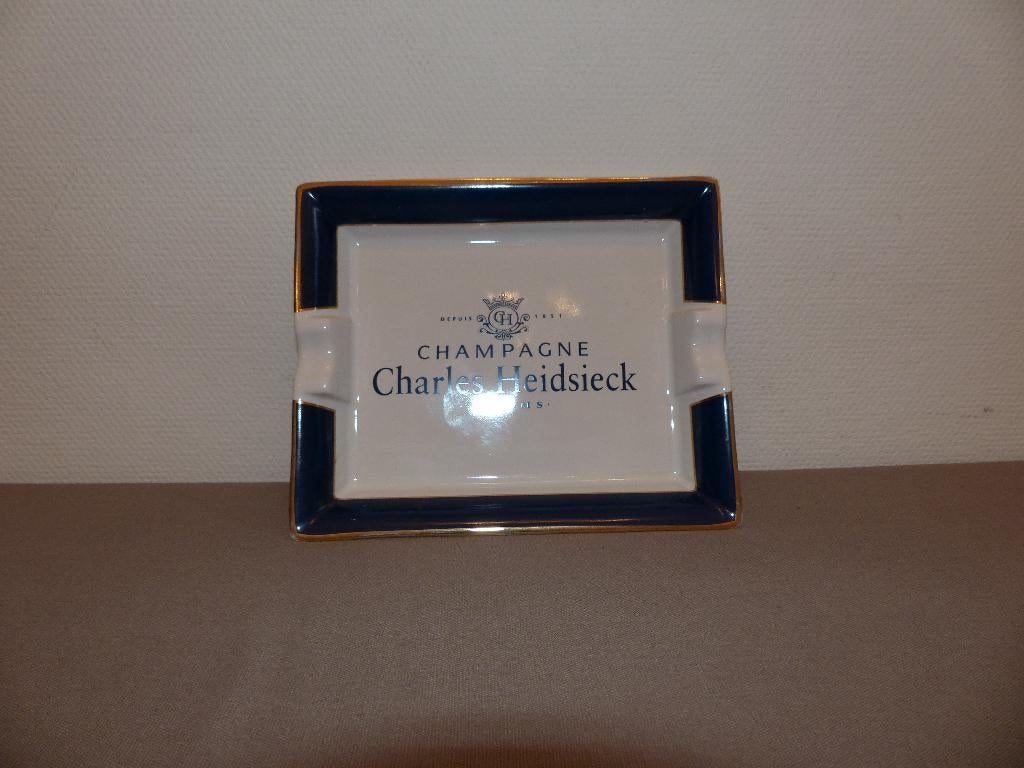 Asbak Charles Heidsick - perfecte staat, Verzamelen, Ophalen of Verzenden, Zo goed als nieuw, Asbak