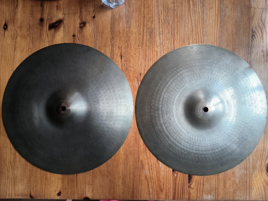 Hi-hat vintage zildjian avedis 14" bekkens uit de jaren 60, Muziek en Instrumenten, Ophalen of Verzenden, Gebruikt, Overige merken