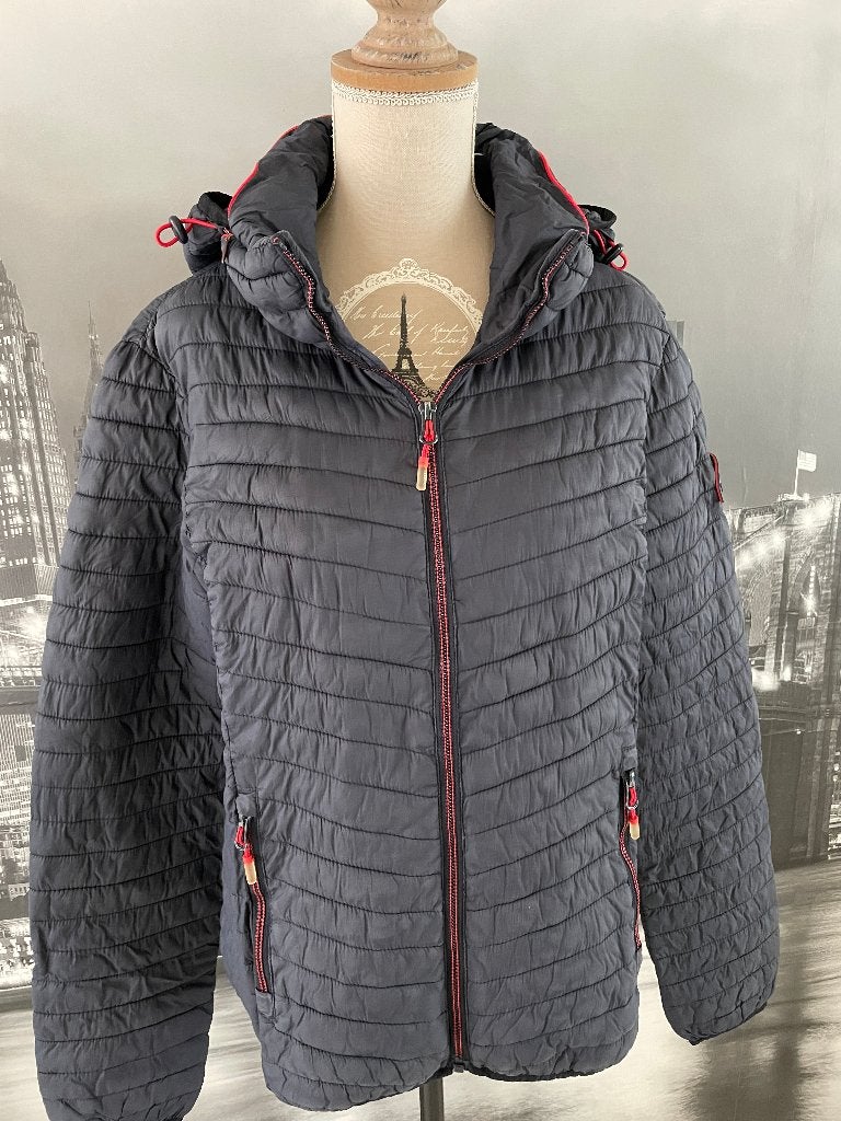 blauw regen jasje Superdry tussenseizoen dames 38, Maat 38/40 (M), Gedragen, Superdry, Verzenden