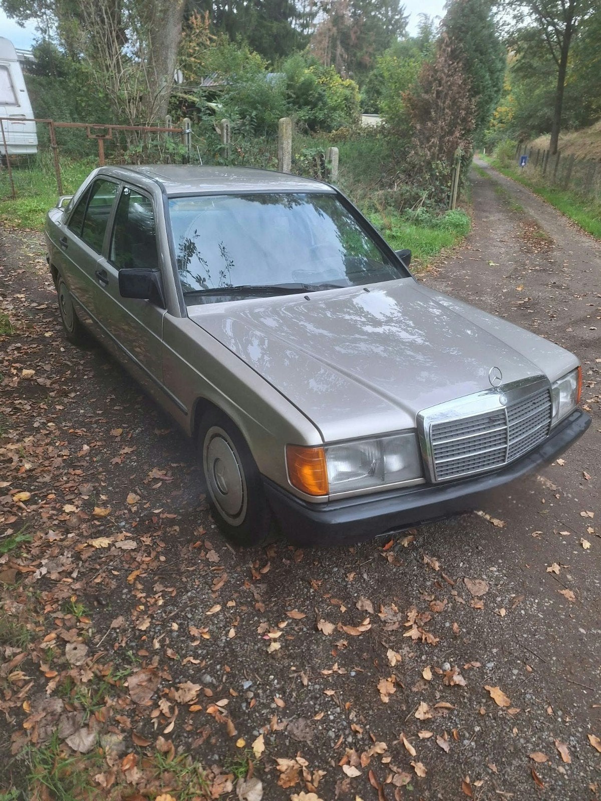 Mercedes 190 W201 1986, Auto's, Automaat, Zwart, Mercedes-Benz, Particulier