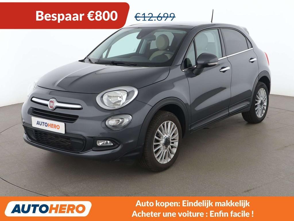 Fiat 500X 1.4 Turbo Lounge (bj 2017, automaat), Auto's, Fiat, Gebruikt, Beige, 500X, 5 zetels