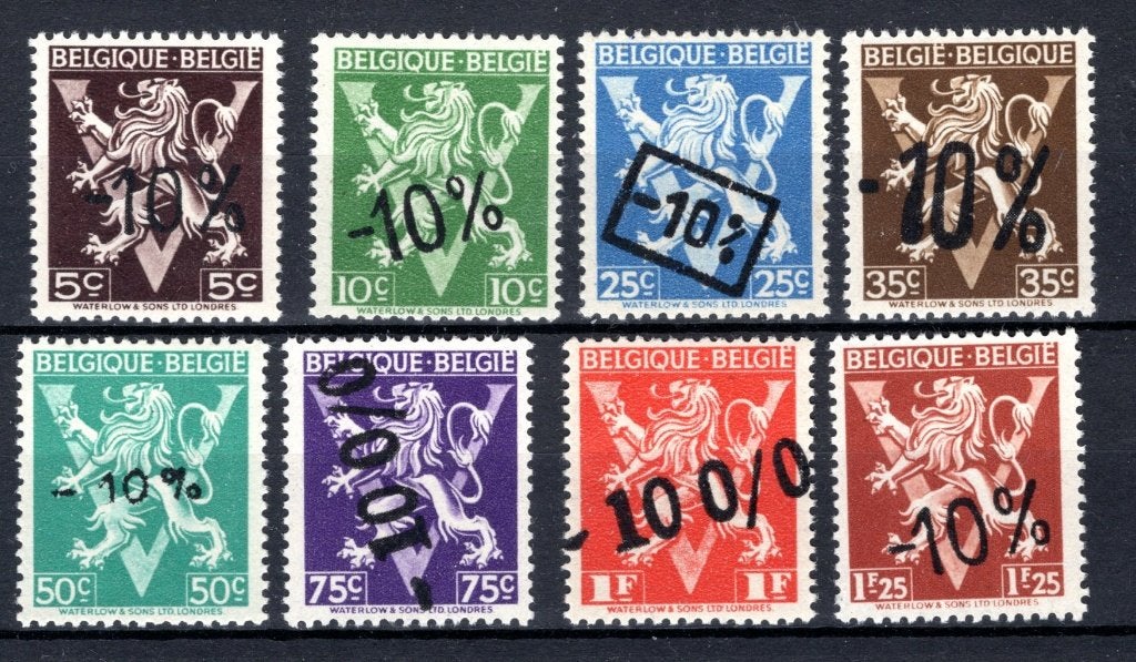 724o/724v MNH** 1946 - Lion héraldique Belgique - Belgique, Timbres & Monnaies, Envoi, Non oblitéré, Neuf
