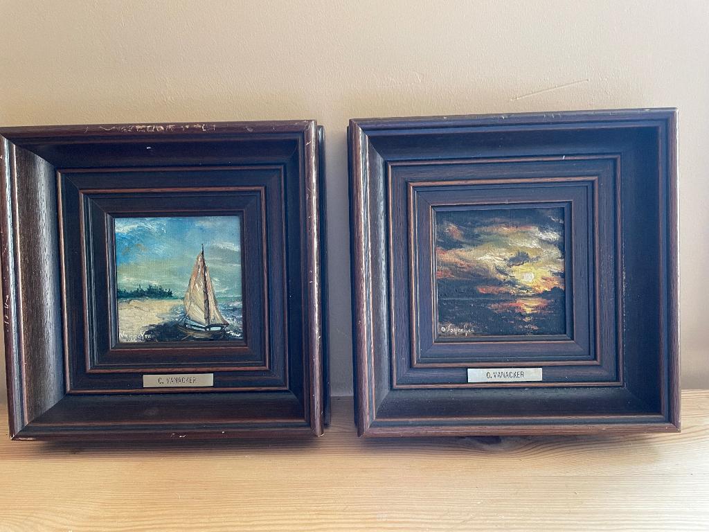 Olieverf schilderij O. Vanacker, Antiek en Kunst, Ophalen of Verzenden