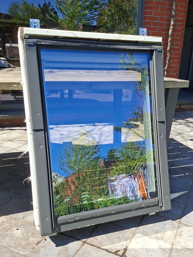 Fakro dakramen 7898 compleet met gootstukken, Doe-het-zelf en Bouw, Ophalen, Gebruikt, Minder dan 80 cm, 80 tot 120 cm