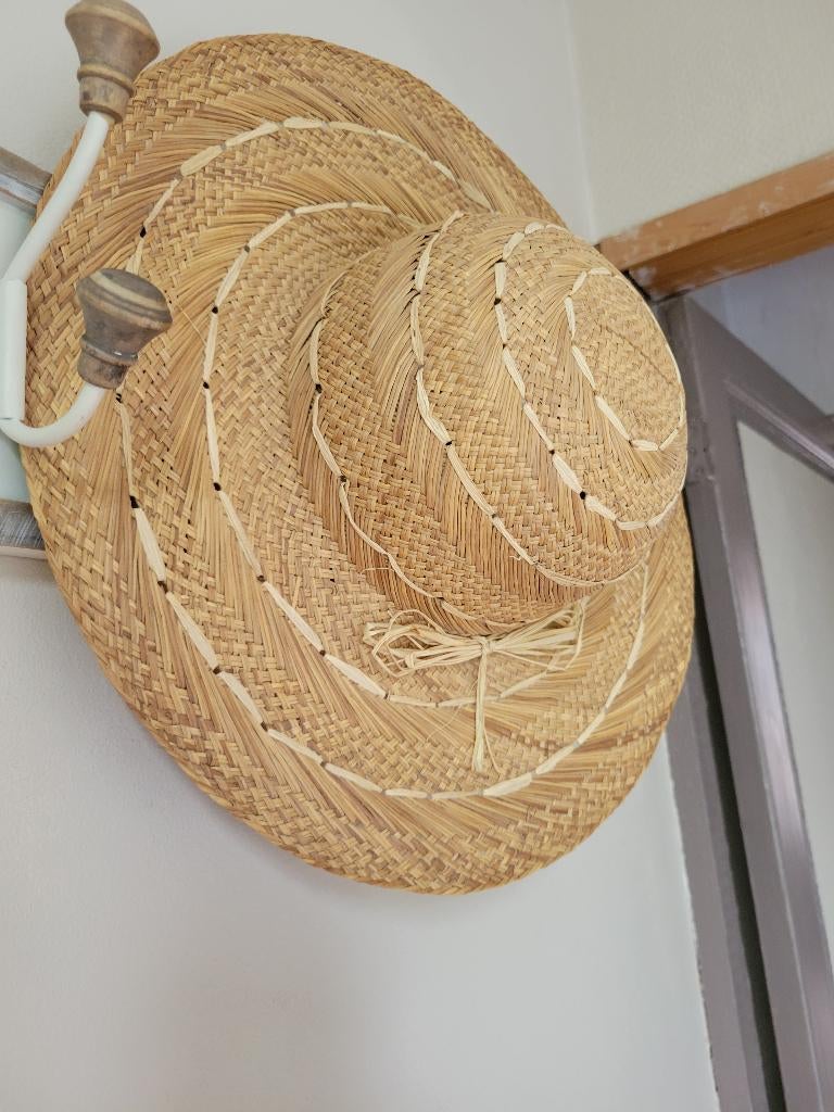 Chapeau de paille, Kleding | Dames, Hoeden en Petten, Ophalen, 56 of 57 cm (M, 7 of 7⅛ inch), Hoed, Nieuw