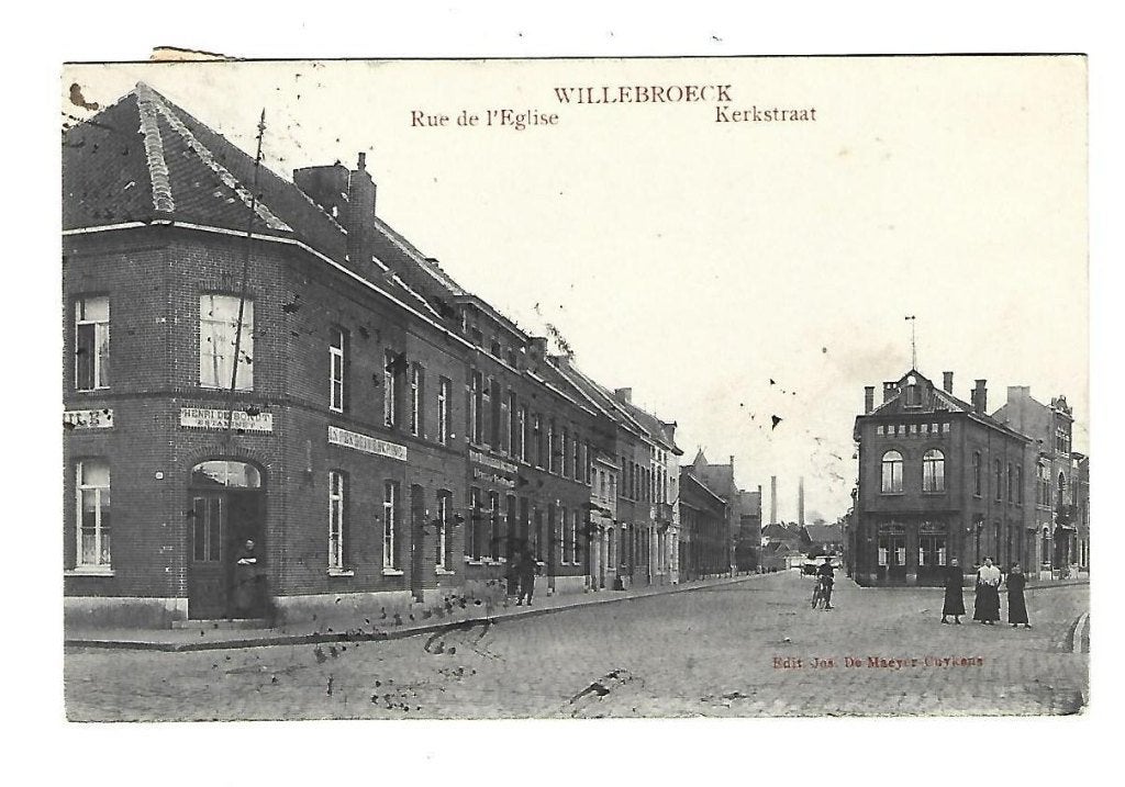 Willebroek kerkstraat j de maeyer-cuykens, Ophalen of Verzenden, Gelopen, Antwerpen
