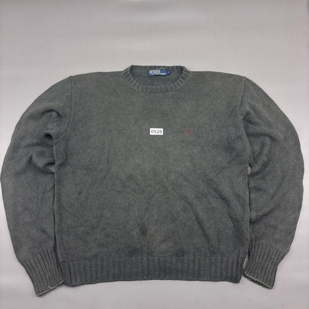 Grijze Ralph Lauren gebreide trui -  M - Zeer goed, Kleding | Dames, Maat 38/40 (M), Verzenden, Zo goed als nieuw, Ralph Lauren