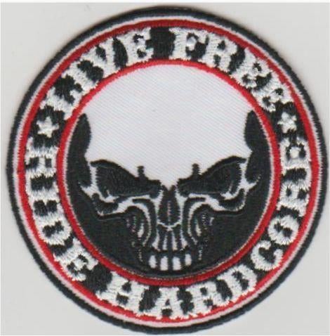 Live Free Ride Hardcore stoffen opstrijk patch embleem #2, Verzenden