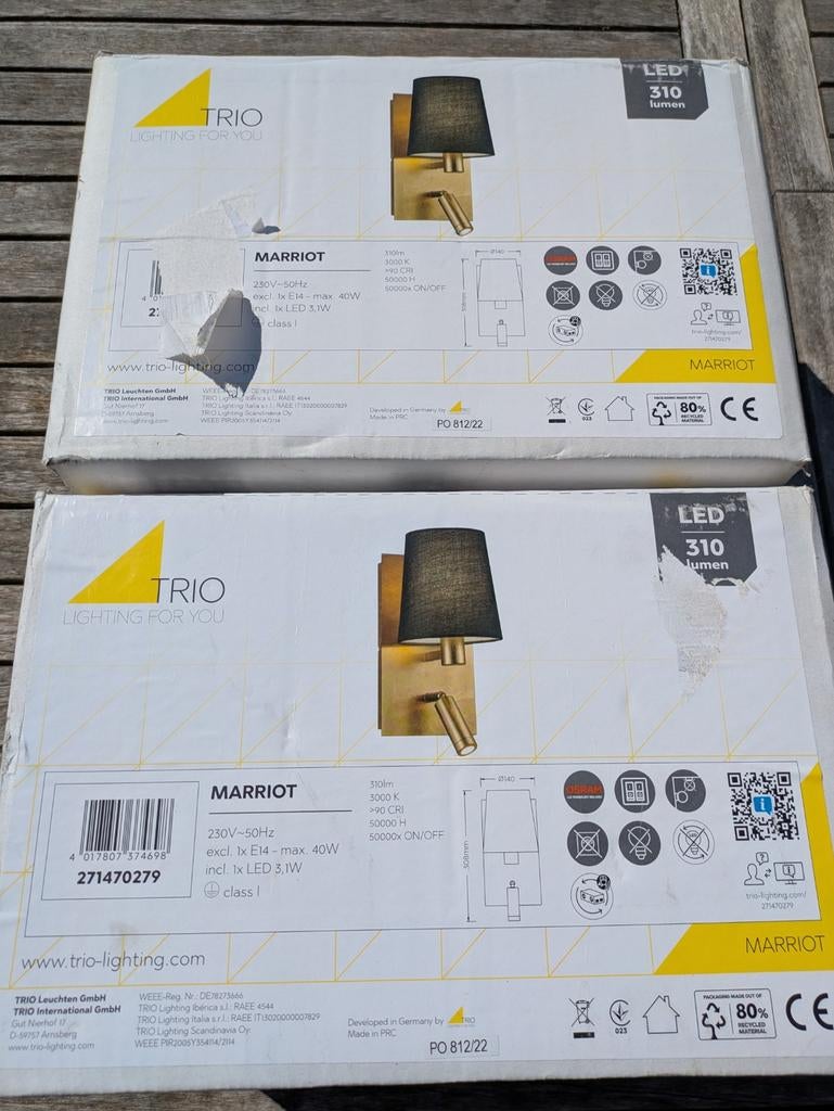 Twee bedlampjes, Huis en Inrichting, Ophalen