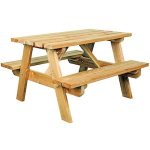 KINDERPICKNICKTAFEL 90 x 90 x 55 cm LARIKSHOUT, Enlèvement ou Envoi, Neuf