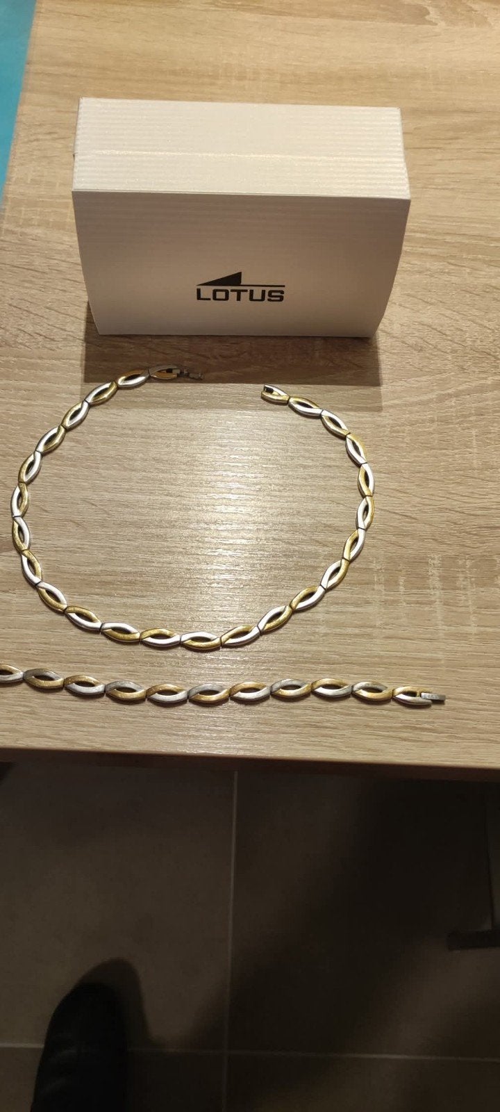 Collier et bracelet en acier, Handtassen en Accessoires, Armbanden, Ophalen, Staal