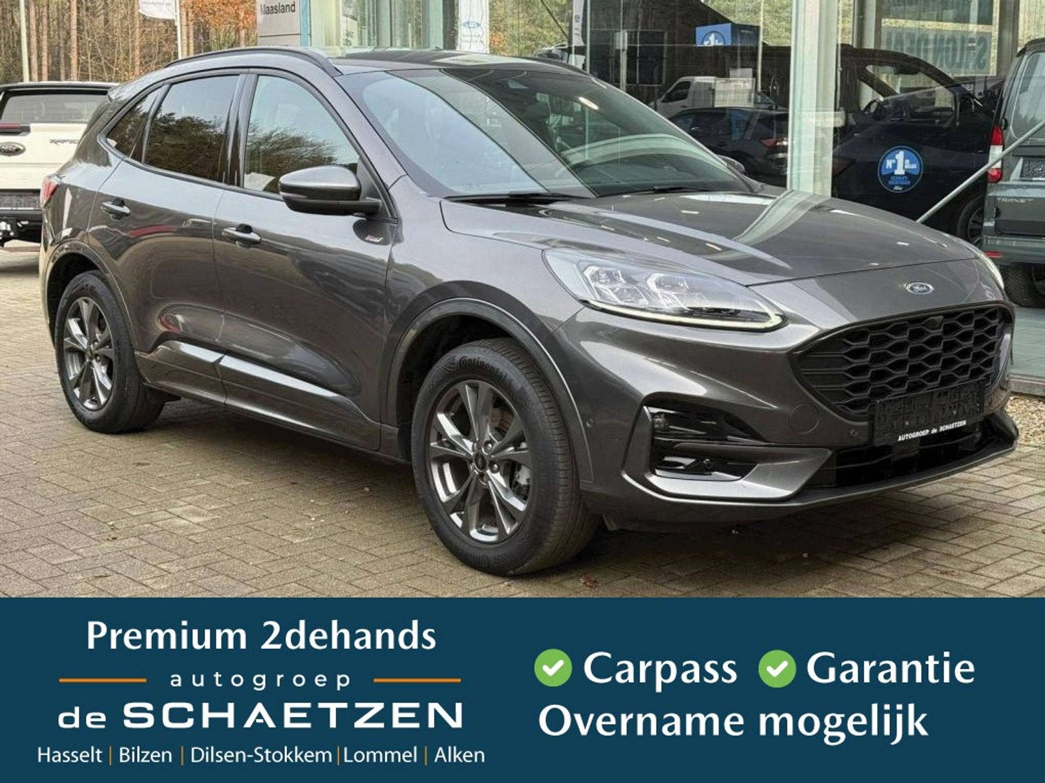 Ford Kuga ST-Line X PHEV AUT (bj 2023, automaat), Auto's, Gebruikt, Euro 6, Zwart, 2522 cc