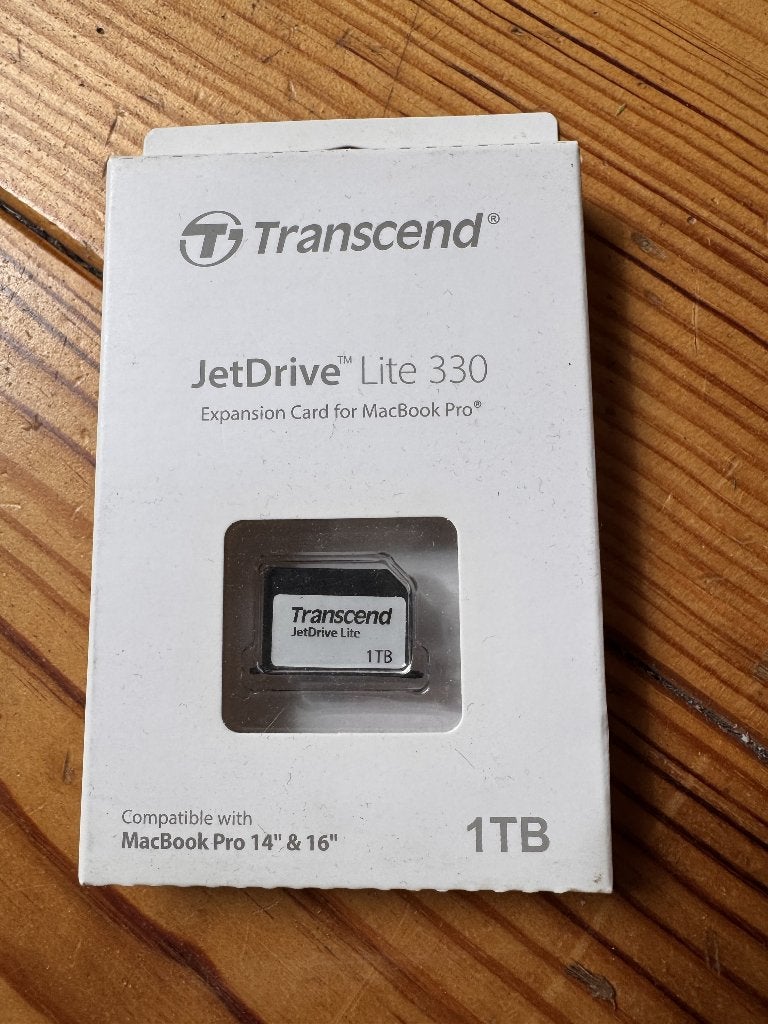 Transcend JetDrive Lite 330 - 1 TB voor MacBook Pro | NIEUW, Computers en Software, Harde schijven, Nieuw, Intern, HDD, Overige aansluitingen