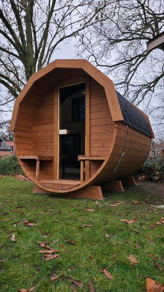 2,5M Barrel Sauna Gratis Levering en Plaatsing, Sport en Fitness, Ophalen of Verzenden