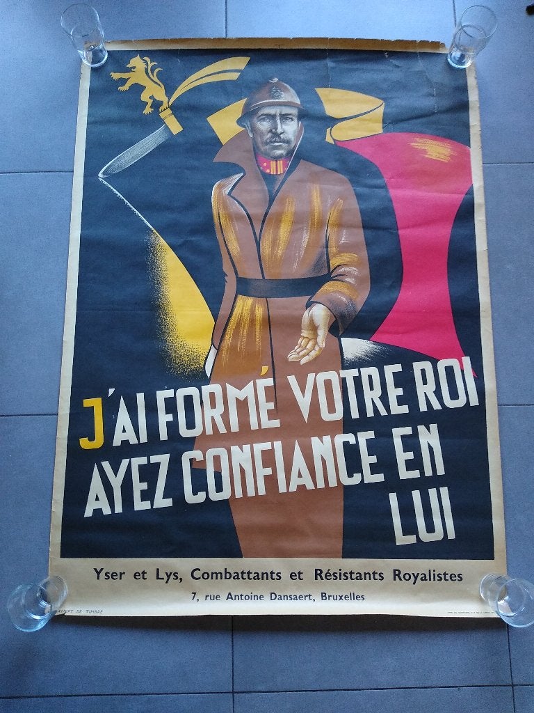 Poster Koningskwestie, Ophalen of Verzenden, Gelezen