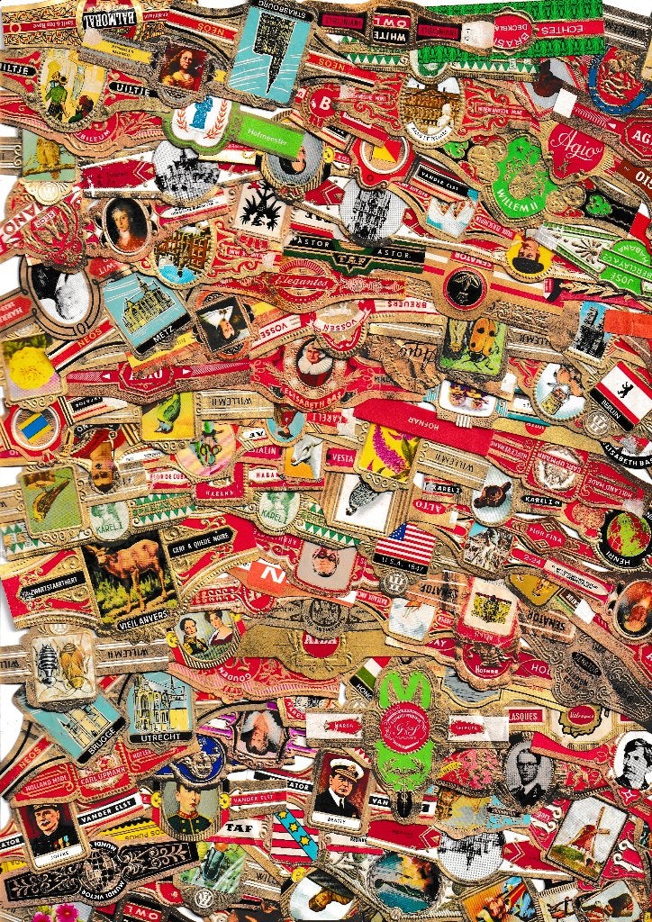 lot de -+ de 1000 anciens bracelets à cigares de Varia, Enlèvement ou Envoi, Utilisé, Bagues de cigare