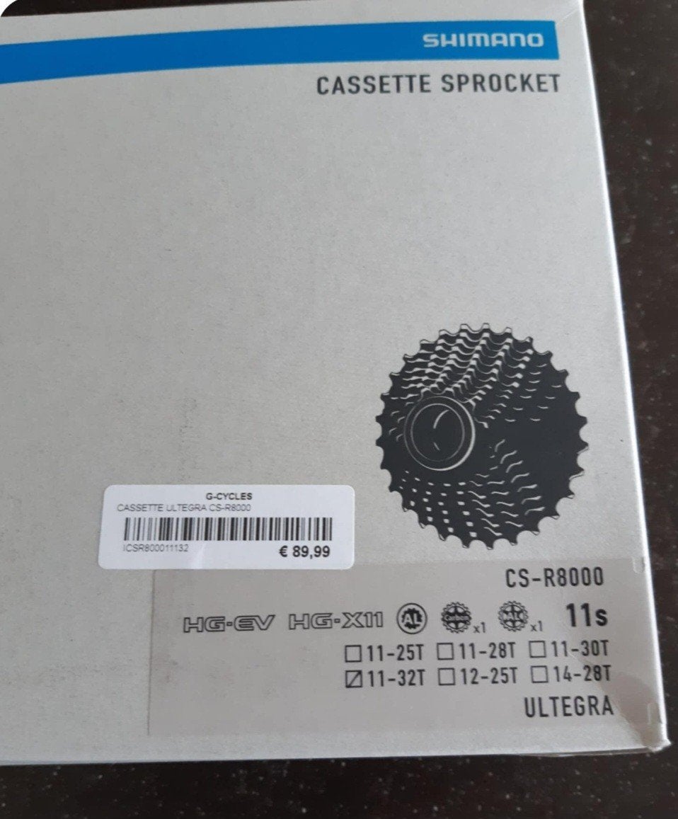 Cassette shimano, Ophalen