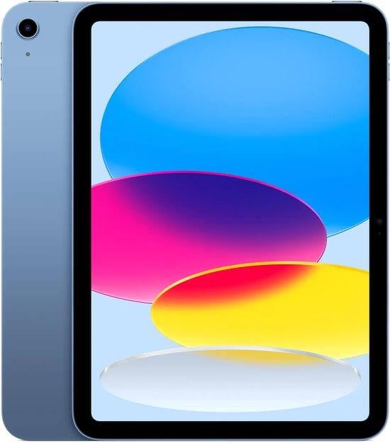 Apple iPad (A16) Wifi 128GB Blauw + Smart Folio, 11 inch, Ophalen of Verzenden, Zo goed als nieuw, 128 GB