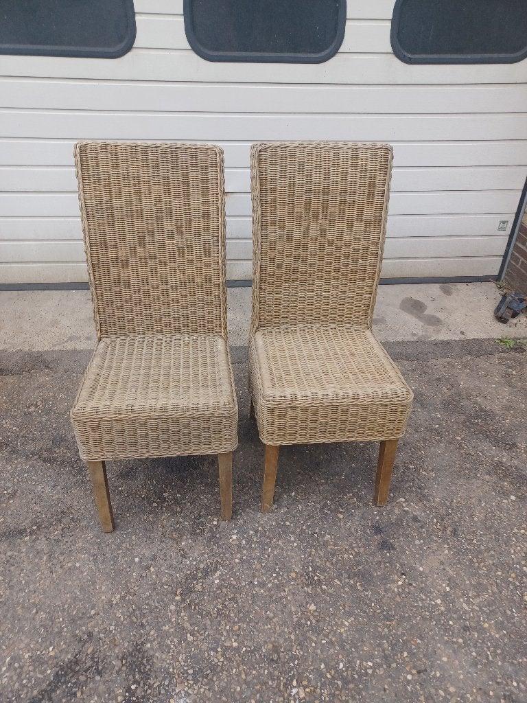 rieten stoelen 6 stuks, Ophalen, Gebruikt, Riet of Rotan, Vijf, Zes of meer stoelen