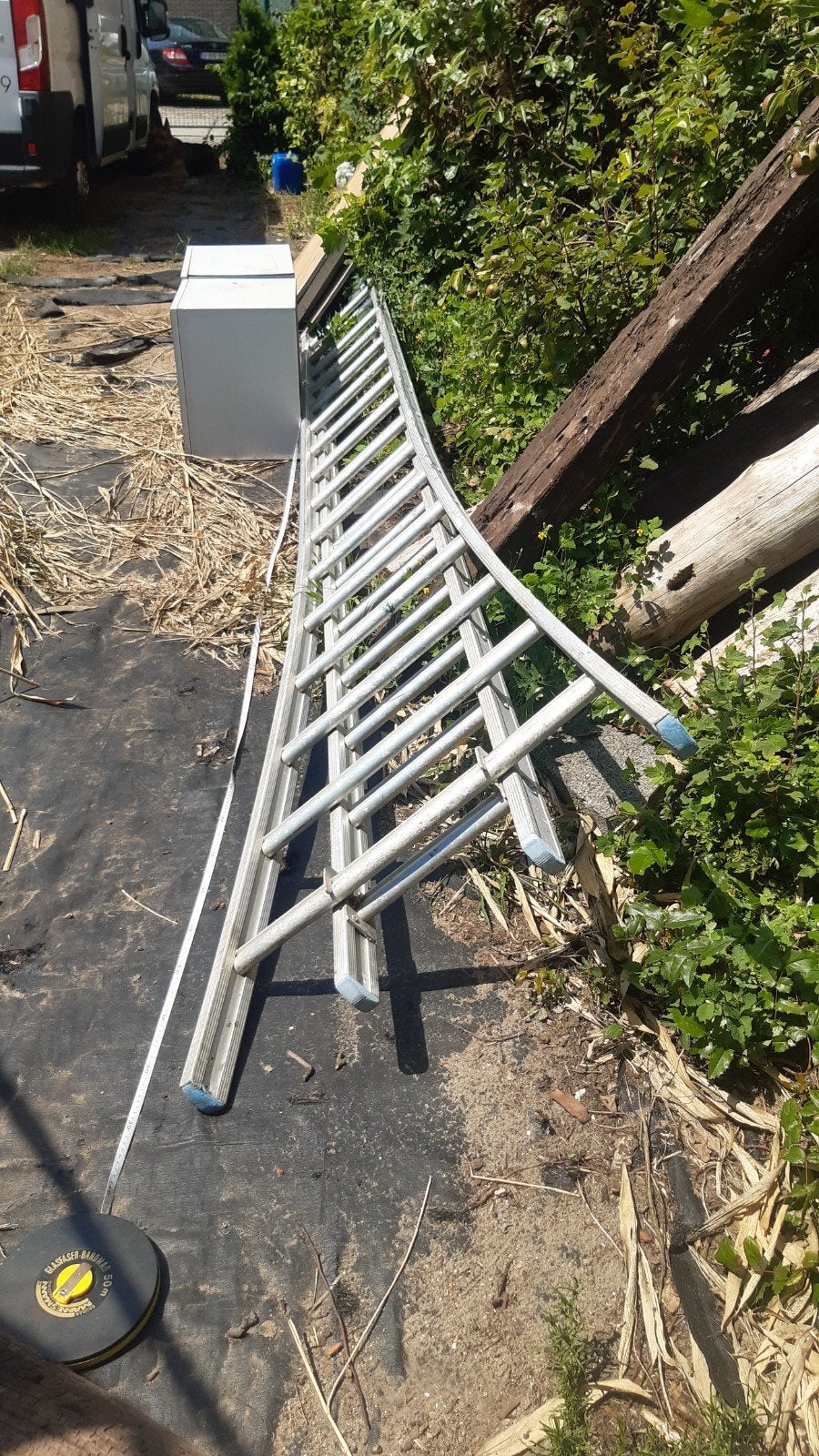Schuifladder, Doe-het-zelf en Bouw, Ladders en Trappen, Ophalen
