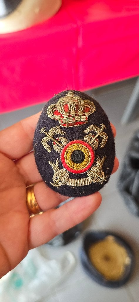 Geborduurde badge, Verzamelen, Ophalen, Marine, Embleem of Badge