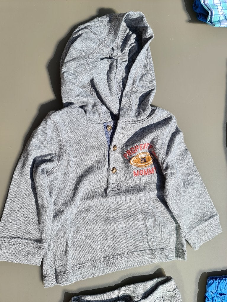 grijze pull, trui, hoody 12m/74cm, Enfants & Bébés, Enlèvement, Comme neuf
