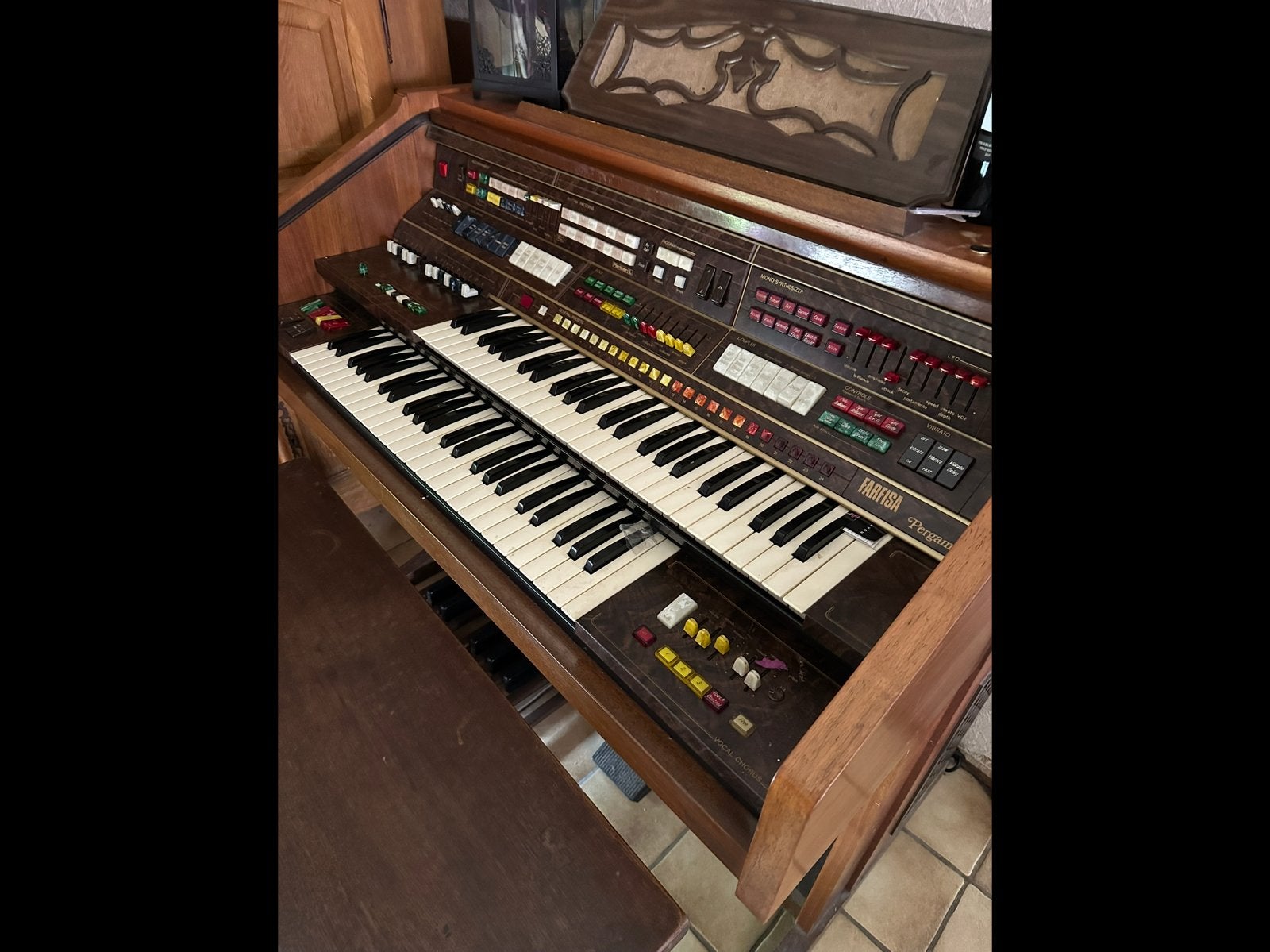 Orgue Farfisa, Enlèvement, Utilisé, Orgue