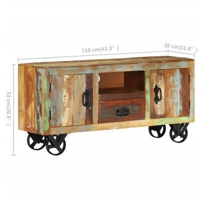 Tv - kastje op wielen, gekleurd hout, Huis en Inrichting, Ophalen