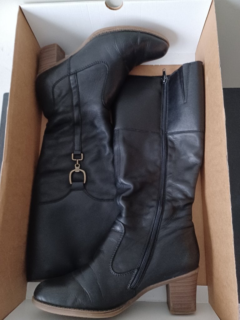 Bottes hautes P 37, Comme neuf, Enlèvement, Bottes hautes, Noir