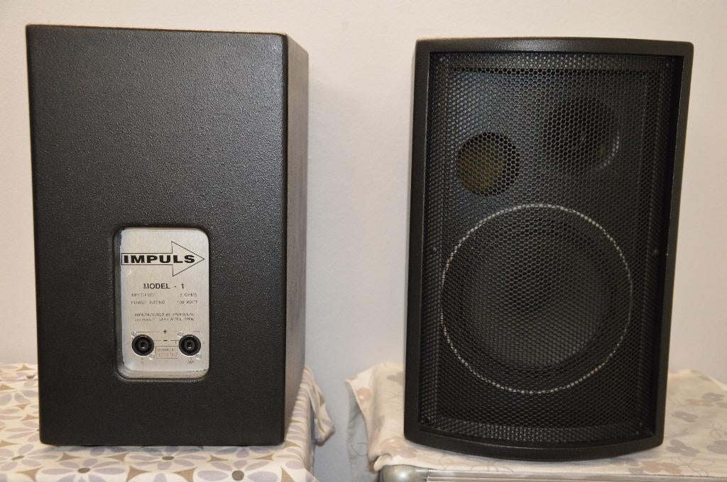 2 BOXEN IMPLUS MODEL 1 2 X 100 WATT, Audio, Tv en Foto, Luidsprekerboxen, Gebruikt, Overige typen, 60 tot 120 watt, Overige merken