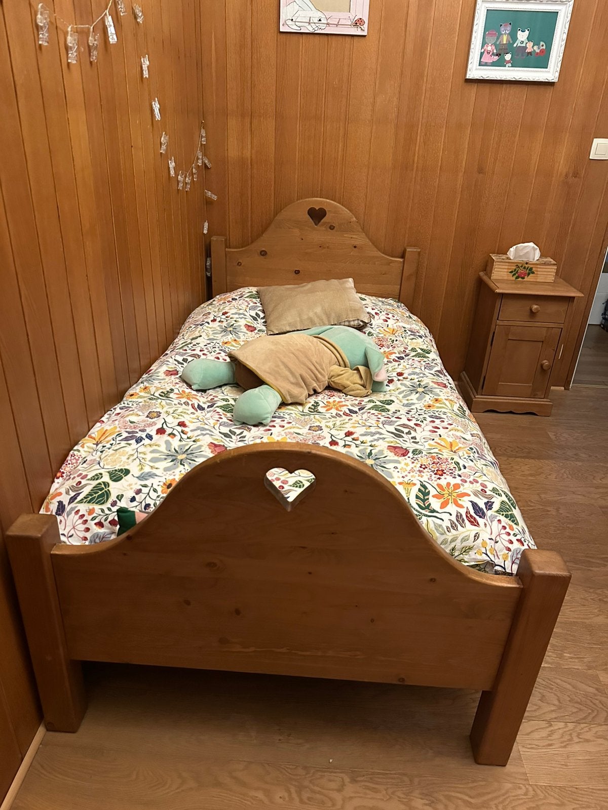 Lit 1 personne en pin, Maison & Meubles, Enlèvement, Utilisé