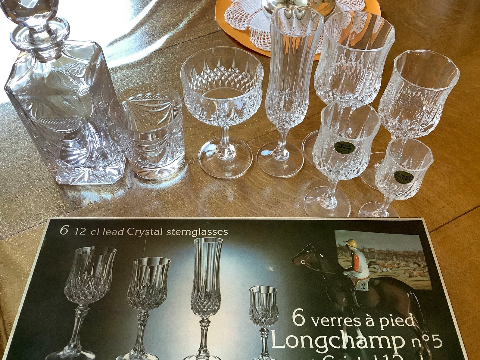 Service à verre Longchamp, Enlèvement, Comme neuf