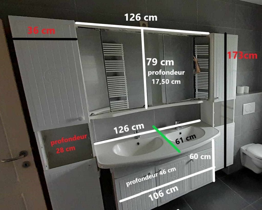 Meubles et accessoires de salle de bain, Maison & Meubles, Salle de bain | Meubles de Salle de bain, Enlèvement, Utilisé, Autres types
