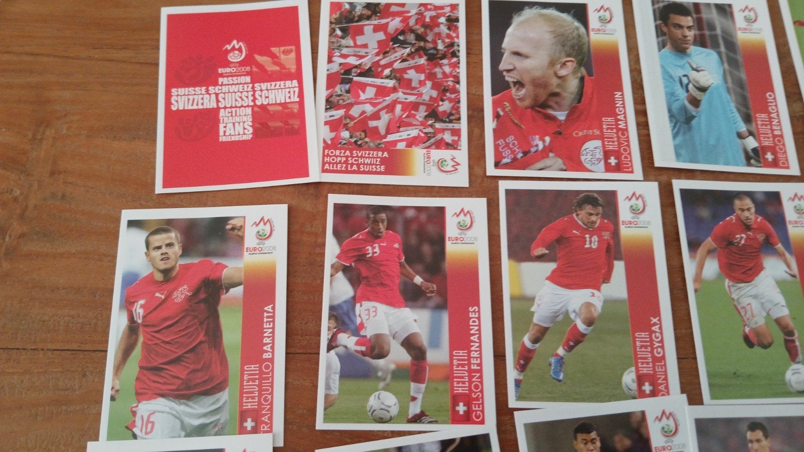 20 stickers Panini Euro 2008 Zwitserse versie p1'p20, Ophalen of Verzenden, Nieuw, Meerdere stickers