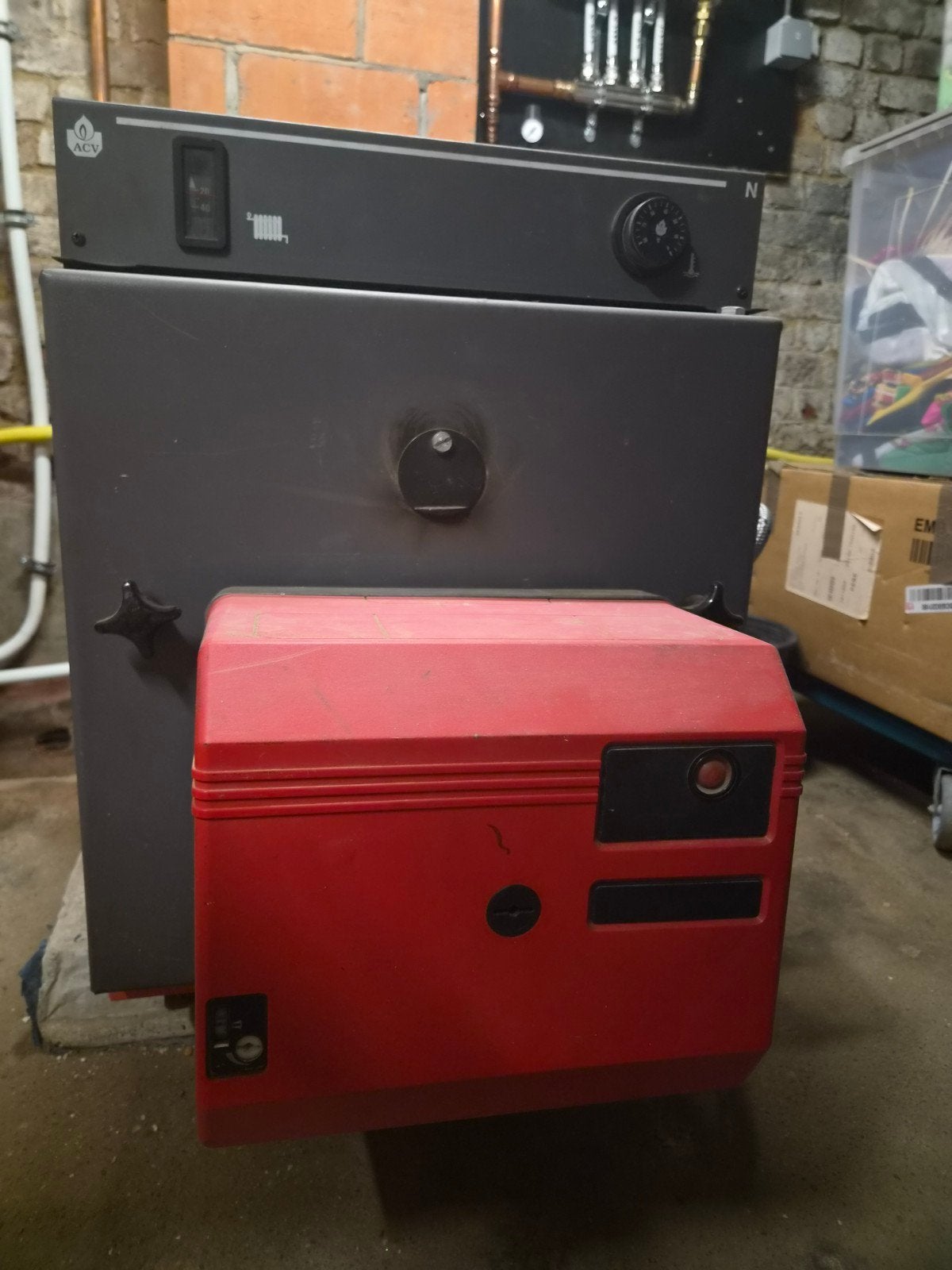 Mazoutbrander ACV N1 met 2 circulatiepompen, Ophalen, Gebruikt, Aardgas