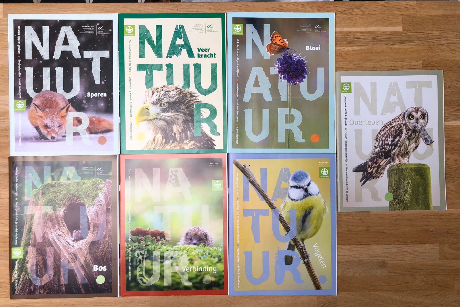 nog 7 x magazine Natuur van Natuurpunt 23 24 25, Ophalen of Verzenden, Gelezen, Wetenschap en Natuur