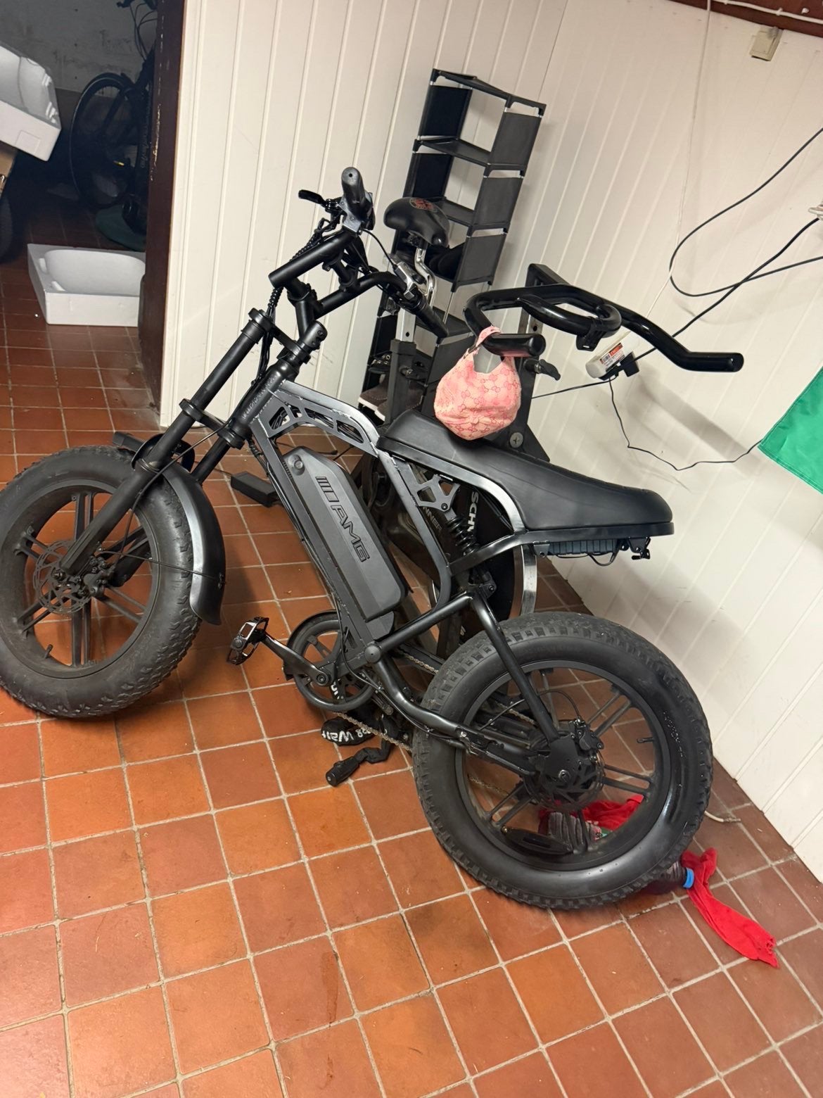 Full black fatbike v20 pro, Ophalen, Zo goed als nieuw