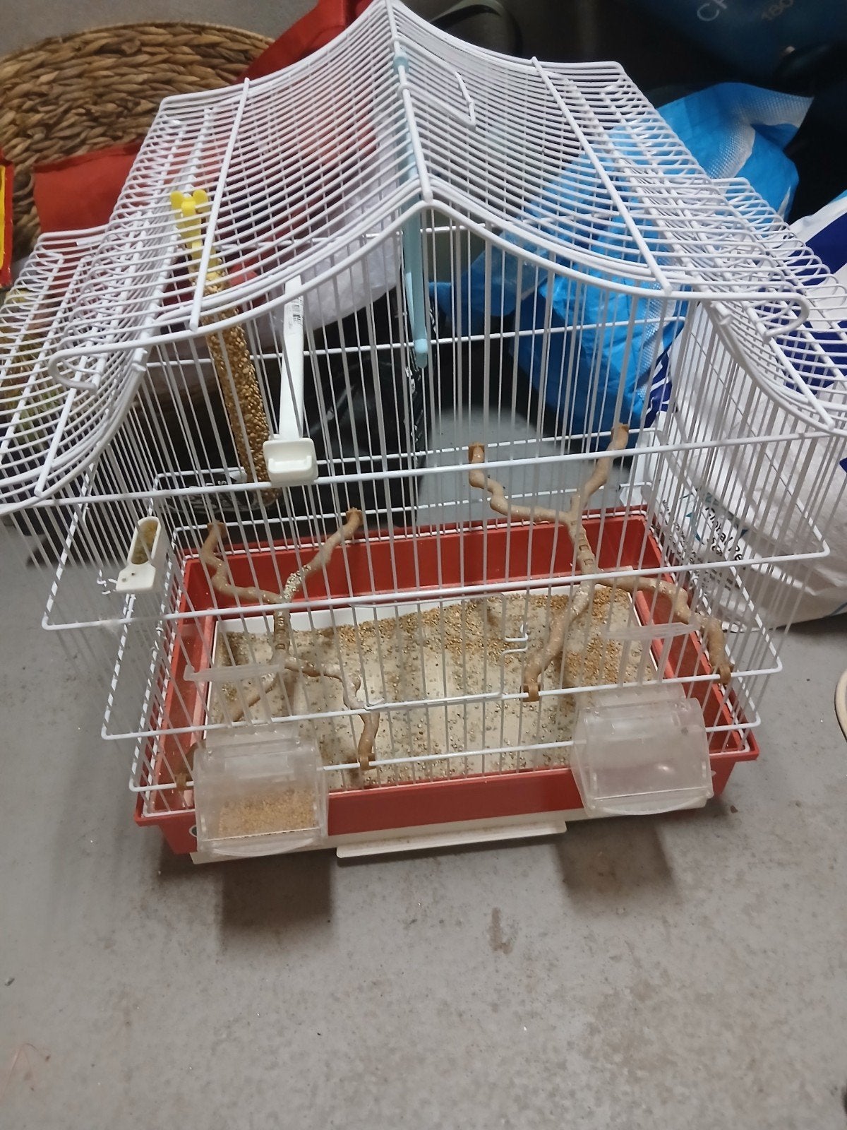 vogelkooi  nog goed  staat, Ophalen, Vogelkooi