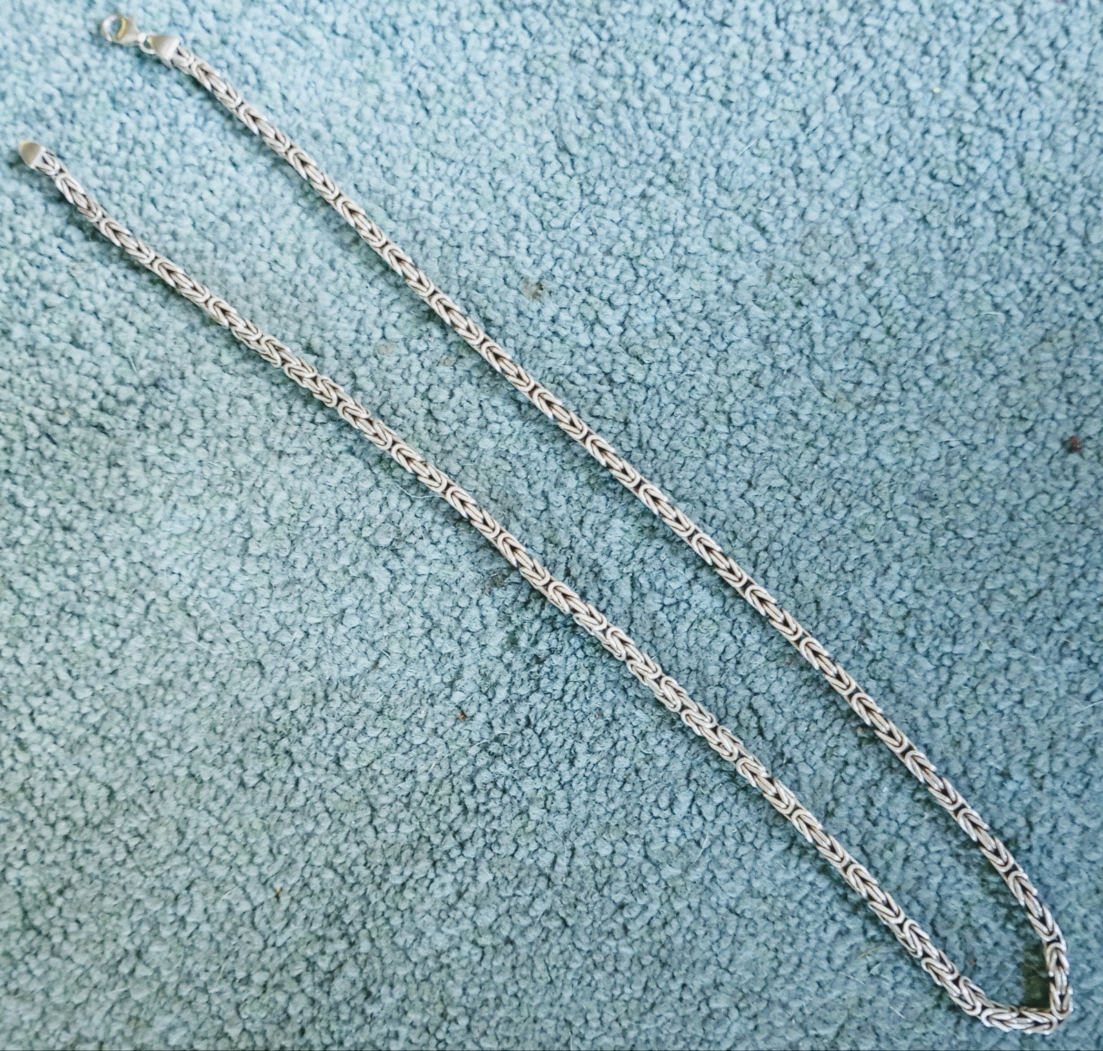 Collier roi et bracelet roi en argent 925, Bijoux, Sacs & Beauté, Colliers, Comme neuf, Argent, Argent, Enlèvement ou Envoi