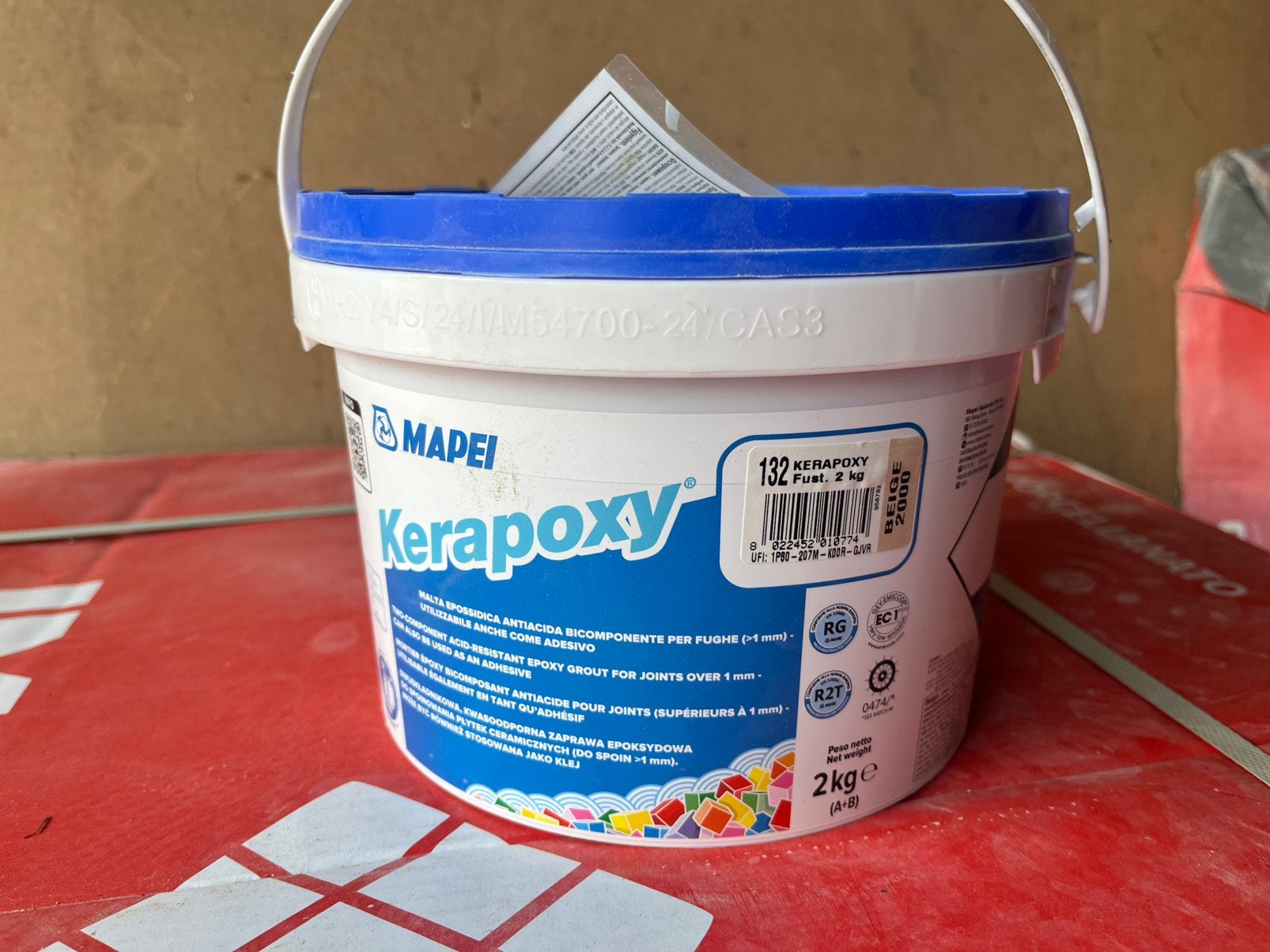 Mapei Kerapoxy 132 Beige Epoxyvoegsel, Bricolage & Construction, Enlèvement, Neuf