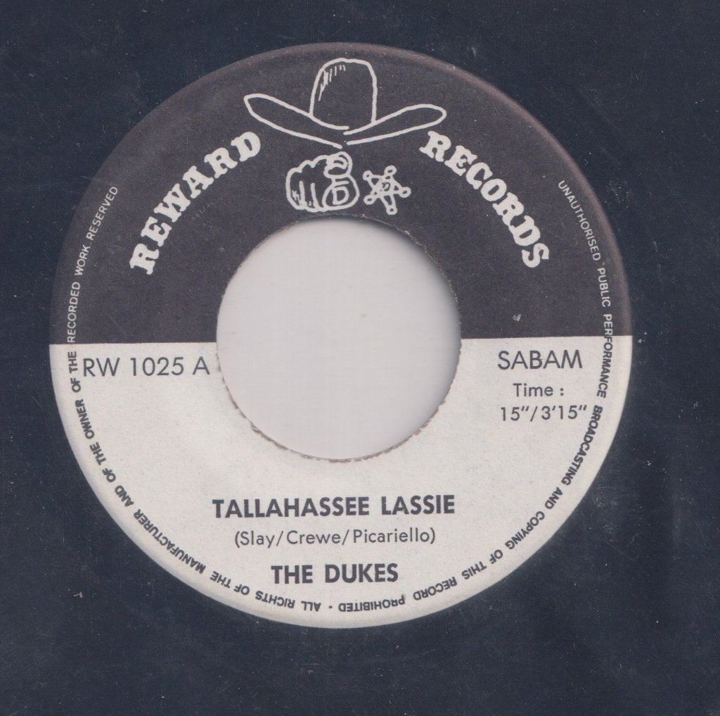The Dukes – Tallahassee Lassie / Mister Super - Single, Enlèvement ou Envoi, Utilisé, 7 inch, Pop
