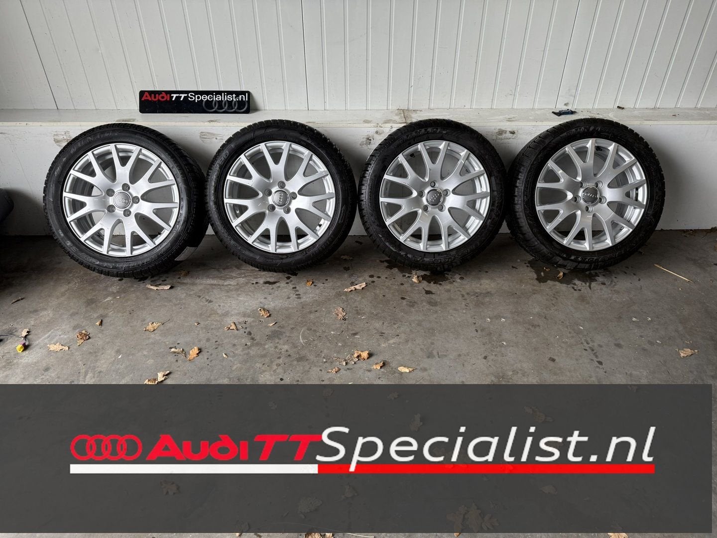 Winterbanden set op 17 originele velgen Audi TT MK2, Auto-onderdelen, Banden en Velgen, Ophalen, Gebruikt, -, -
