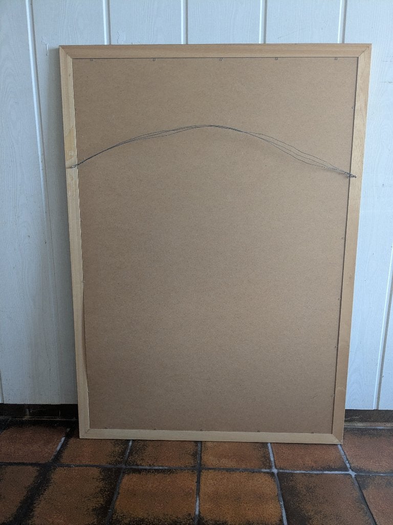 tekening naakt - gesigneerd - grote kader, Ophalen