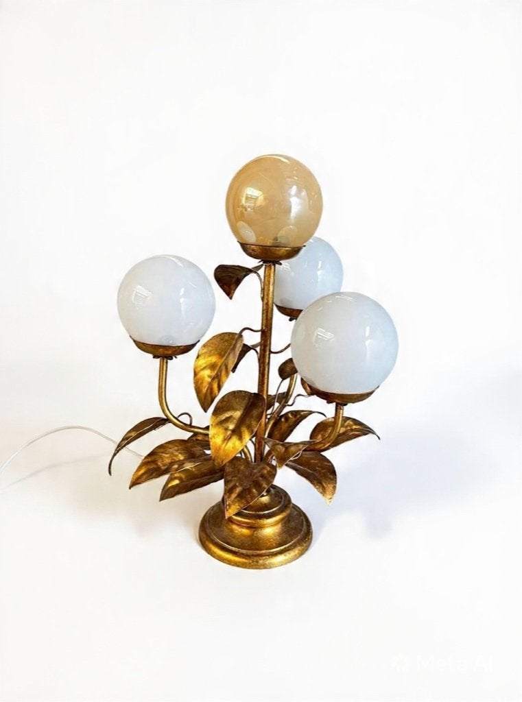 tafellamp vintage hans kogel italie, Ophalen, Glas
