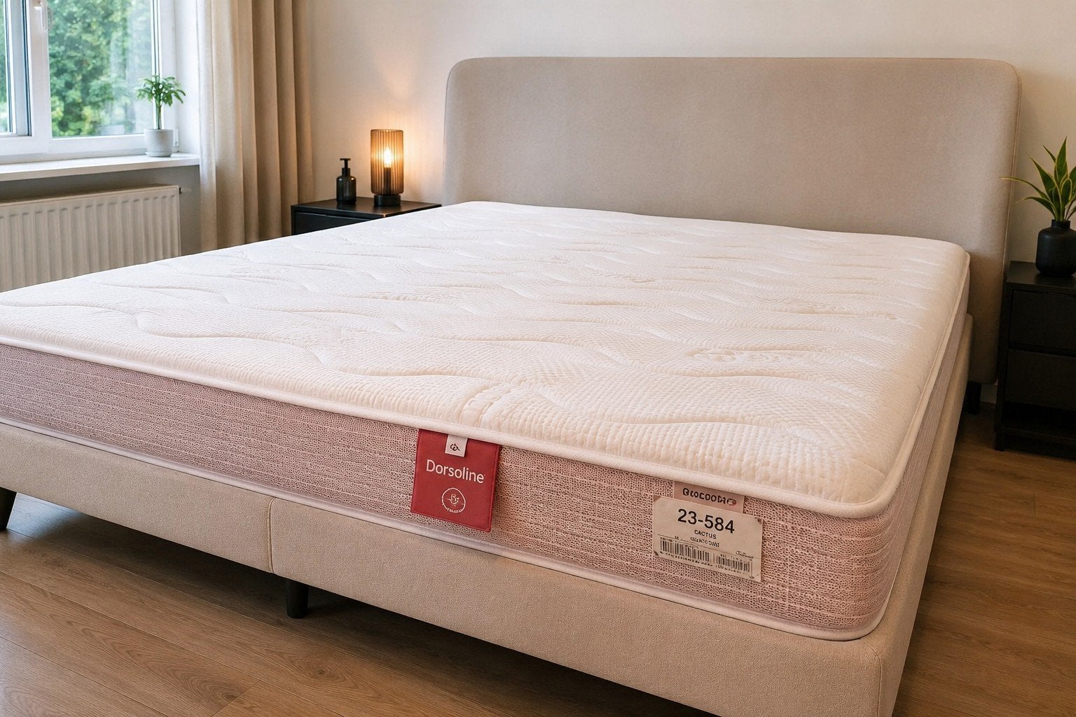 Dorsoline Bamboo Green Cactus Latexmatras 160200 – Premium, Enlèvement, Comme neuf, Deux personnes, 200 cm