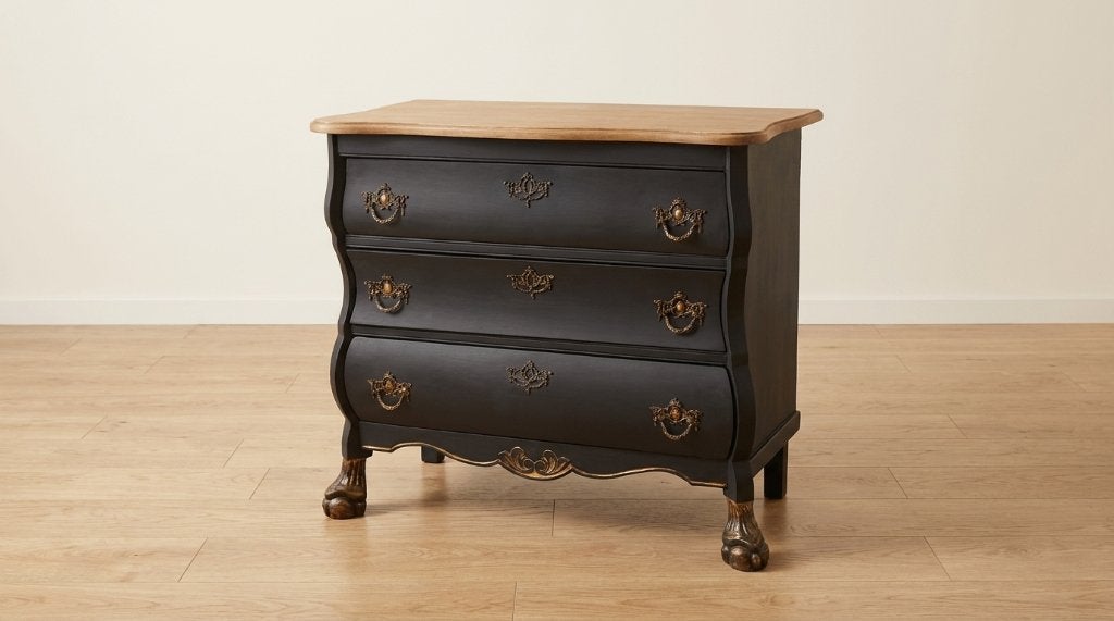 Commode de style baroque restylée, Enlèvement