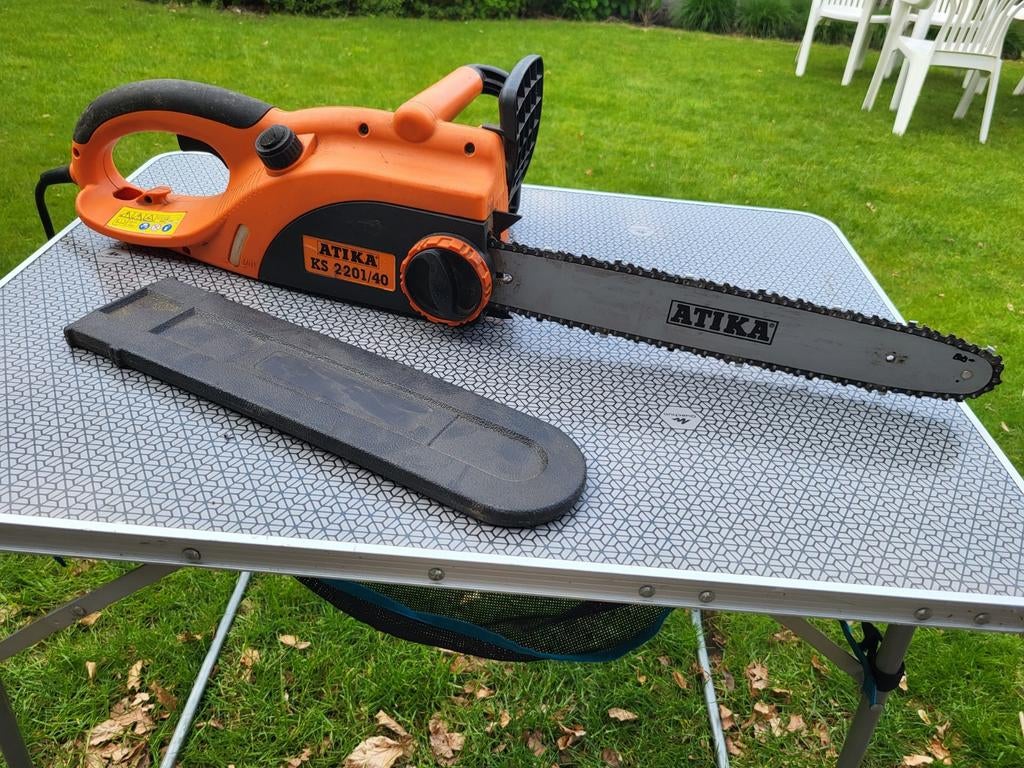 Scie à chaîne électrique Atika KS 2201/40 — 2000W, Bricolage & Construction, Enlèvement, Tronçonneuse