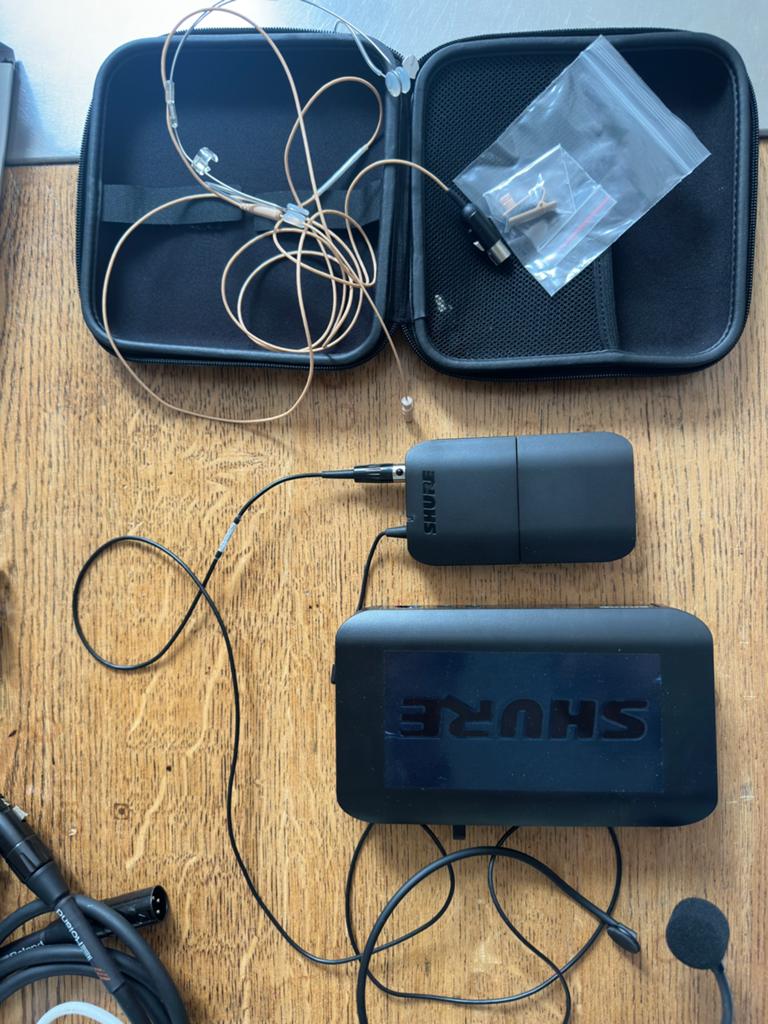 SHURE duraplex dh5 + BLX4, Ophalen of Verzenden, Zo goed als nieuw