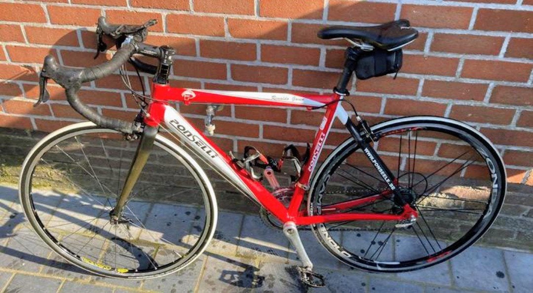 Sportieve Ponselli heren racefiets 28 inch - Campagnolo, Autres marques, Frein sur jante, 49 à 53 cm, Aluminium